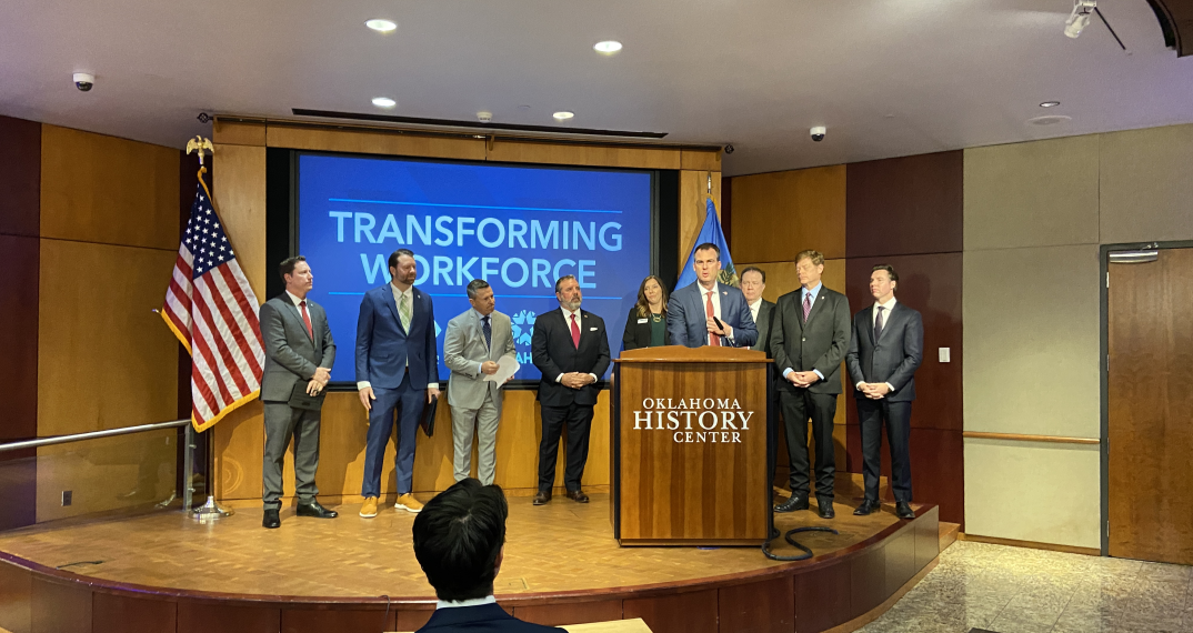 Gov. Kevin Stitt said his new plan will transform workforce, making it a stronger, more focused system.