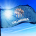 Oklahoma (USA) flag waving on the wind