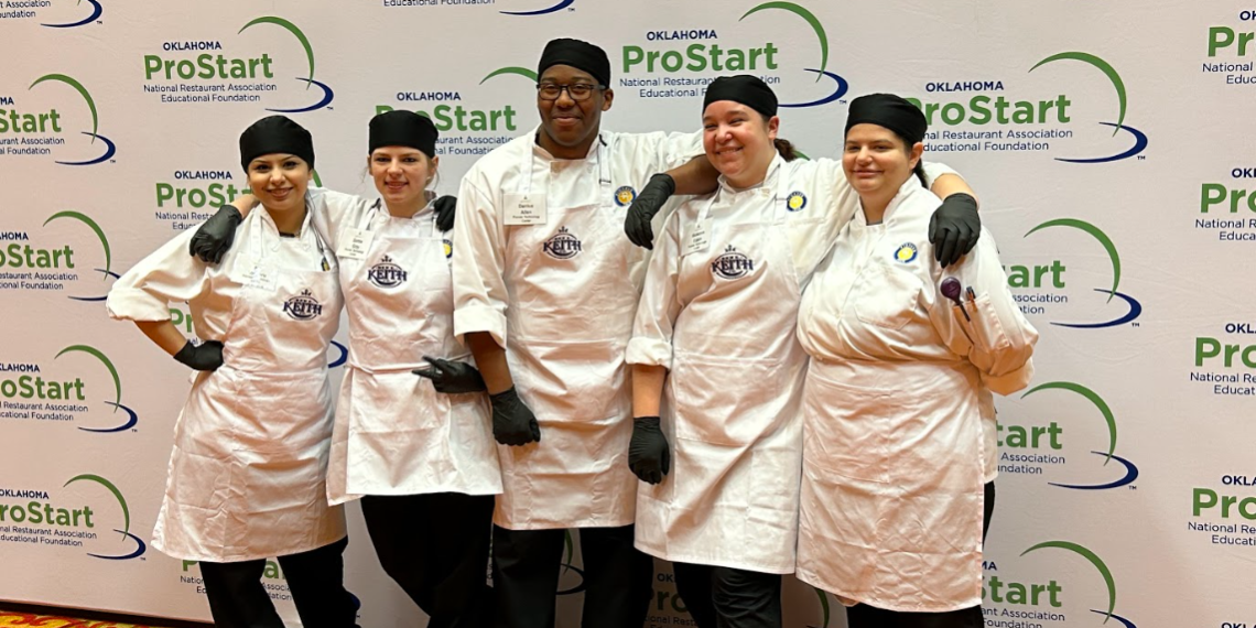 Pioneer Technology Center Culinary Art teams. Photo Oklahoma Restaurant Association