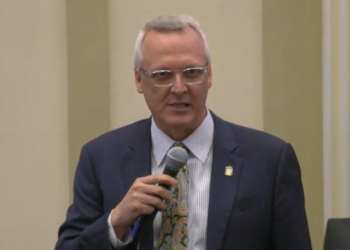 Rep. Gerrid Kendrix presenting his bill to eliminate Oklahoma's franchise tax before it goes to a House of Representatives vote.