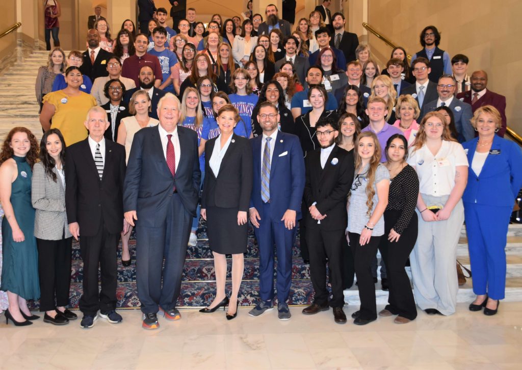 Oklahoma's Promise students at the Oklahoma State Capitol.
