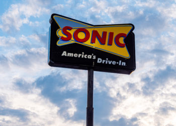 Sonic Fast Food drive in restaurant - FRANKFORT, KENTUCKY - JUNE 18, 2019