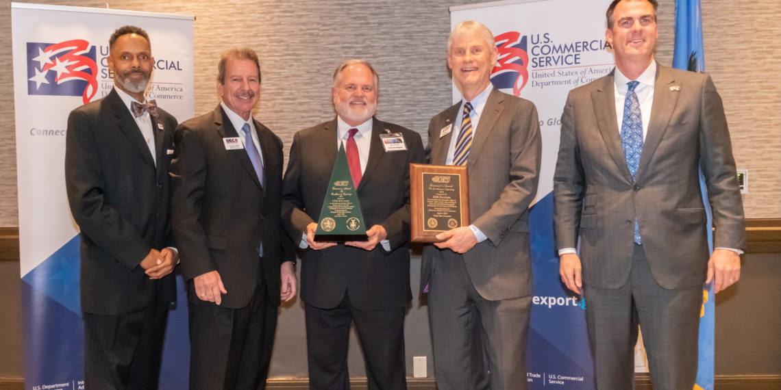 CCK Strategies was honored by Oklahoma Gov. Kevin Stitt for excellence in exporting.