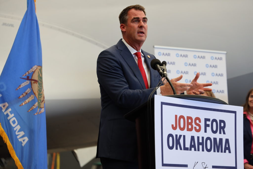 Gov. Kevin Stitt said a focused workforce management system is needed in Oklahoma to attract top companies to the state.
