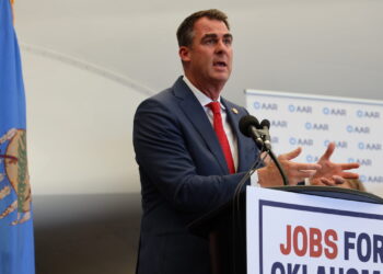 Gov. Kevin Stitt said a focused workforce management system is needed in Oklahoma to attract top companies to the state.