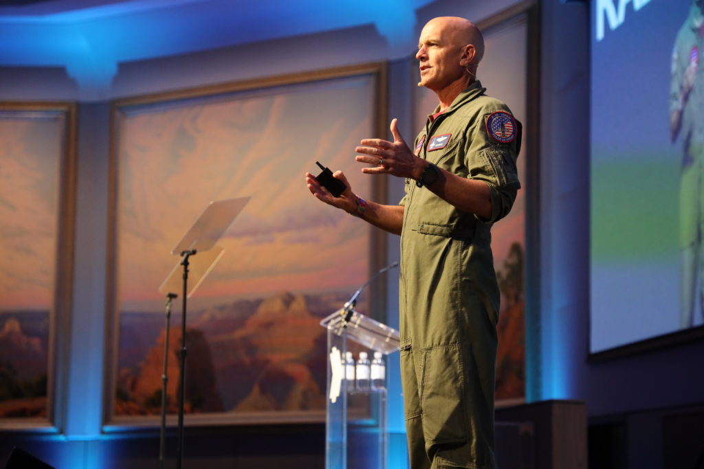 Lt. Col. Dan Rooney speaking during Annual Meeting. Photo State Chamber