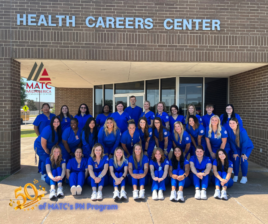 Mid-America Technology Center students who received 
education for careers in healthcare.