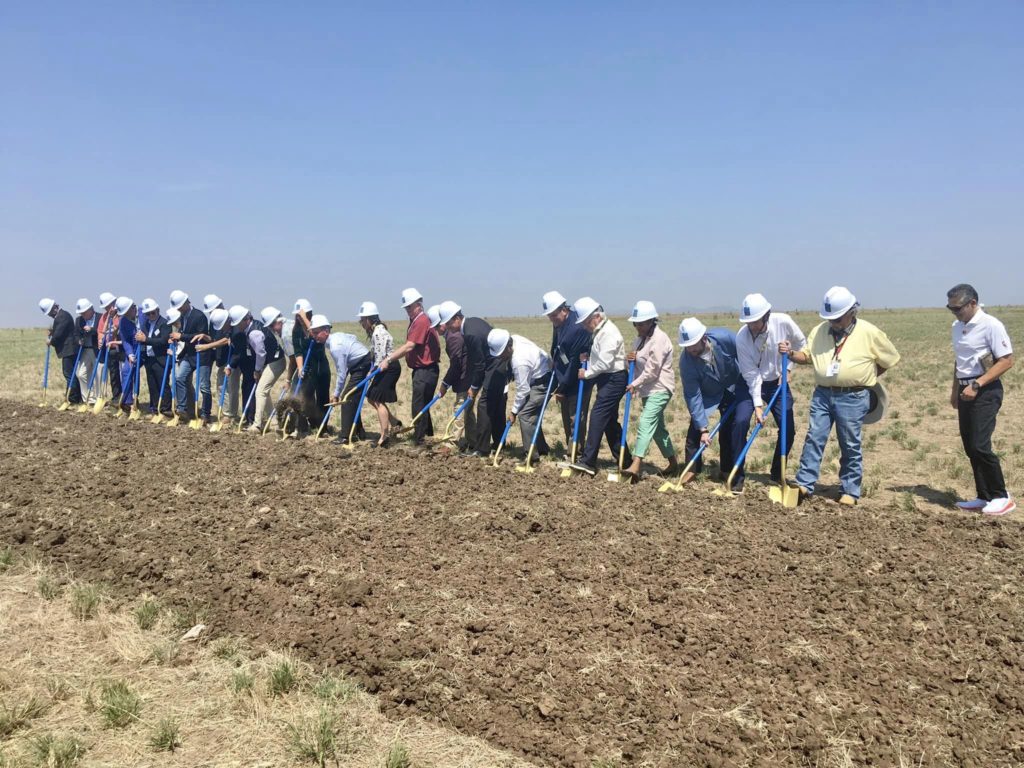 The groundbreaking for Westwin's planned refinery in Lawton.