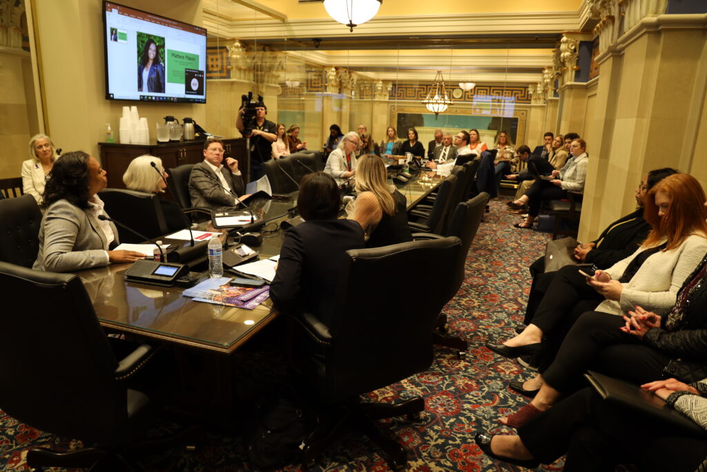 The interim study on childcare at the Oklahoma State Capitol.