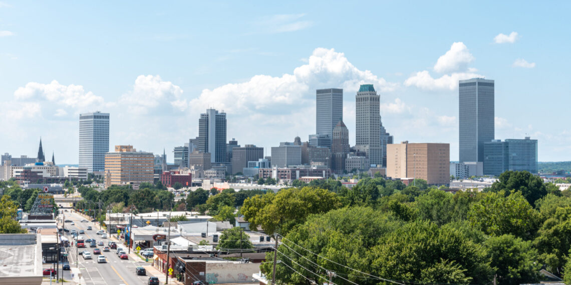 Downtown Tulsa Oklahoma Skyline Route 66