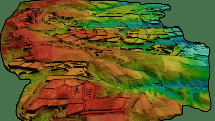 LiDAR image from U.S. Geological Survey.