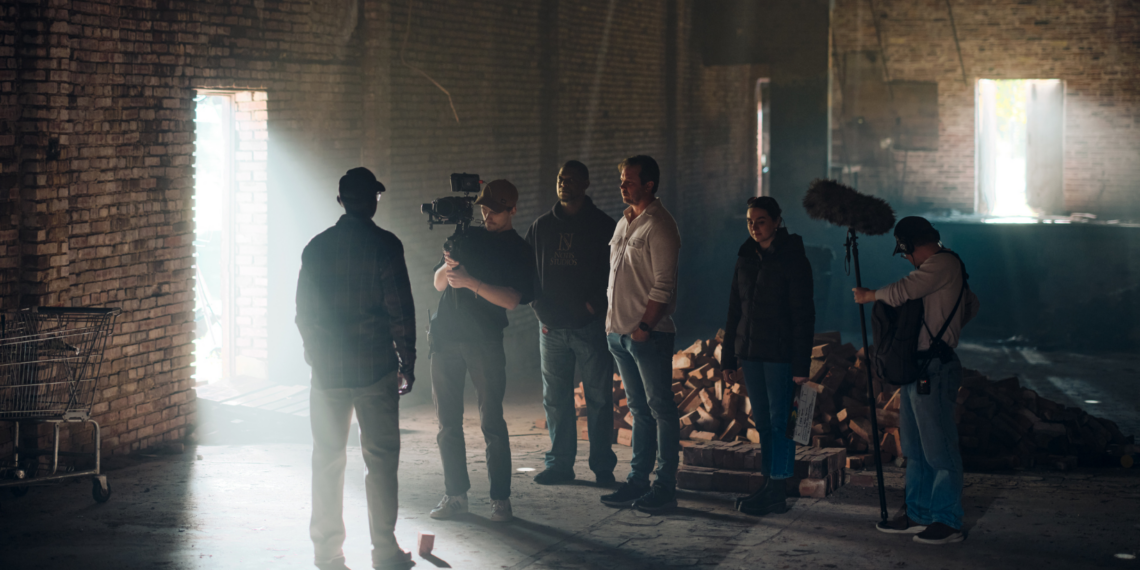 Production on The Jewel documentary. Photo from Prairie Surf Creative.