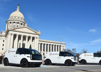 Canoo LDVs at the State Capitol.