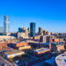 Image of Oklahoma City downtown skyline from drone