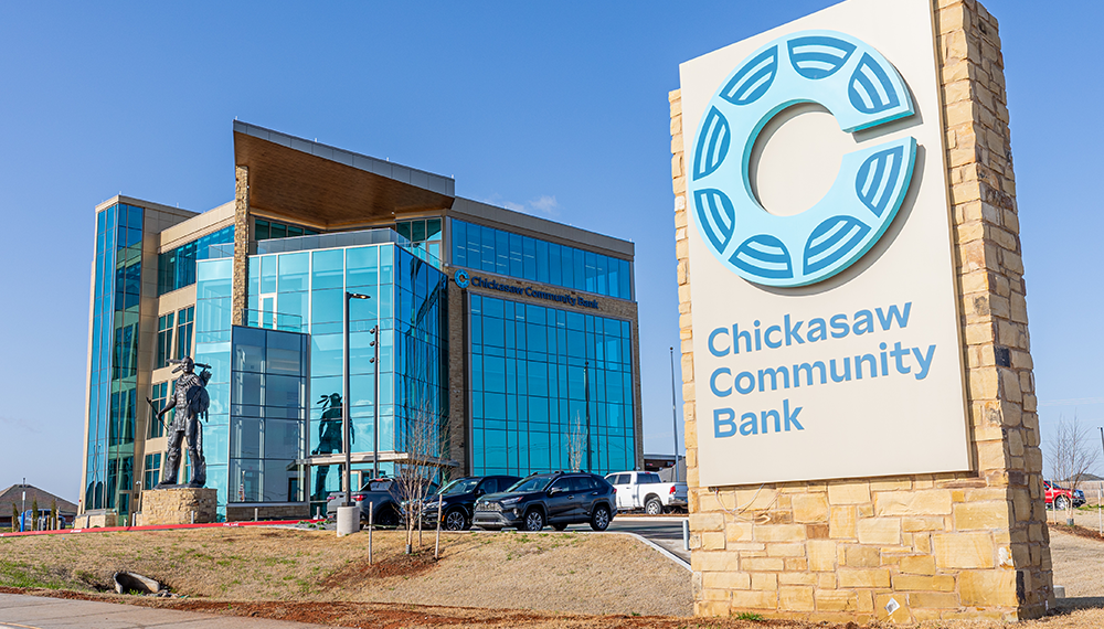 Chickasaw Community Bank, photo from Chickasaw Nation
