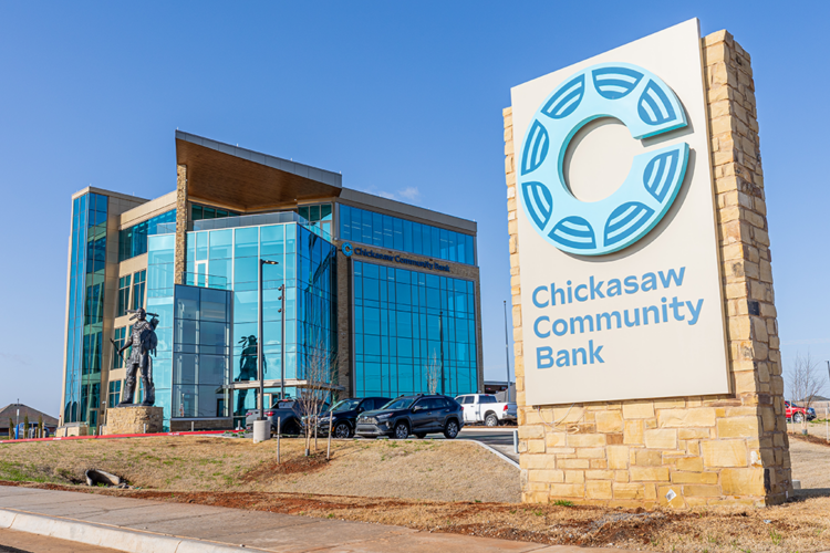 Chickasaw Community Bank, photo from Chickasaw Nation