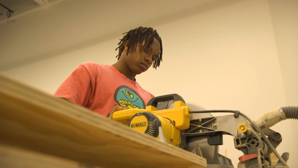 A Union High School student investing in his future by gaining construction skills thanks to a training program provided through the school district.