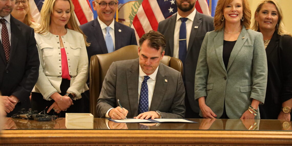 Oklahoma legislators, school leaders celebrate Gov. Stitt’s signing of landmark graduation pathways bill