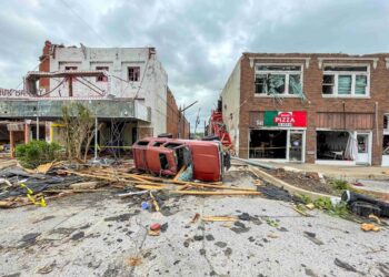 U.S. Small Business Administration discusses rebuilding Sulphur tornado damage with state and tribal officials