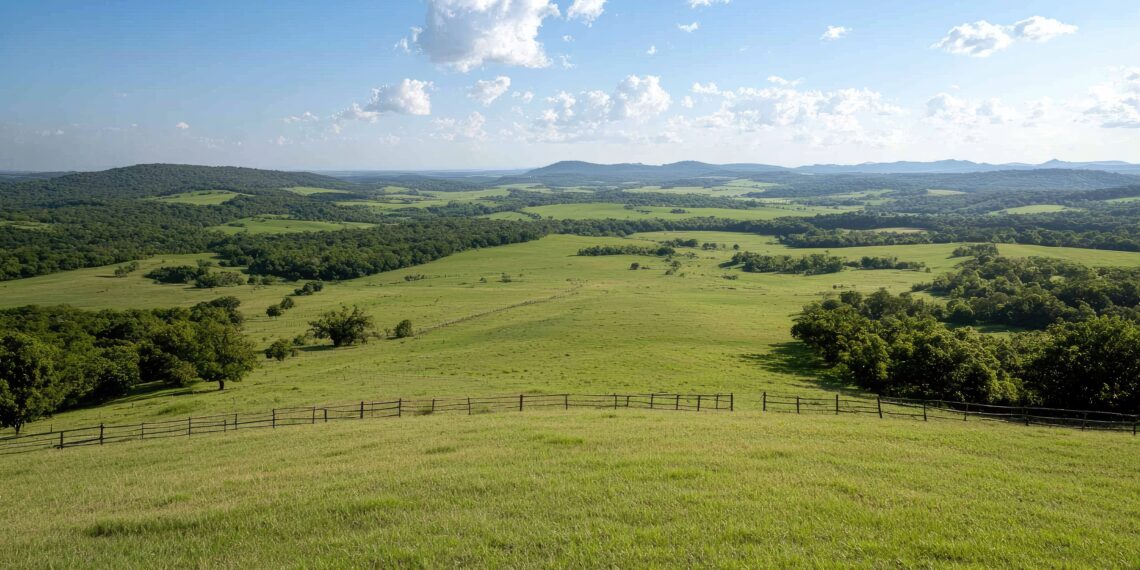 Hilltop Ranch Landscape Scenic Oklahoma Pasture