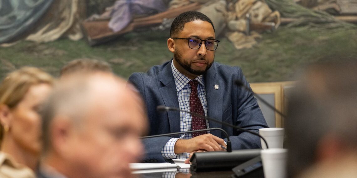 Rep. Erick Harris at the State Capitol. Photo from Oklahoma House of Representatives