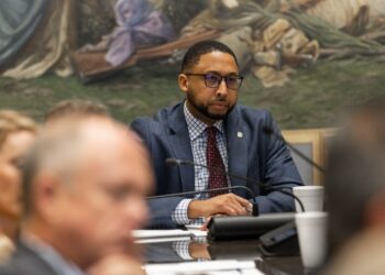 Rep. Erick Harris at the State Capitol. Photo from Oklahoma House of Representatives
