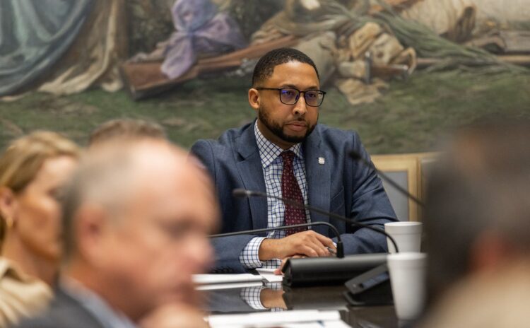Rep. Erick Harris at the State Capitol. Photo from Oklahoma House of Representatives