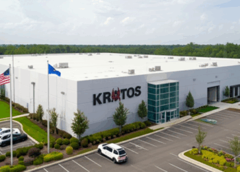 A rendering of what Kratos' facility in Bristow will look like. Image from Kratos