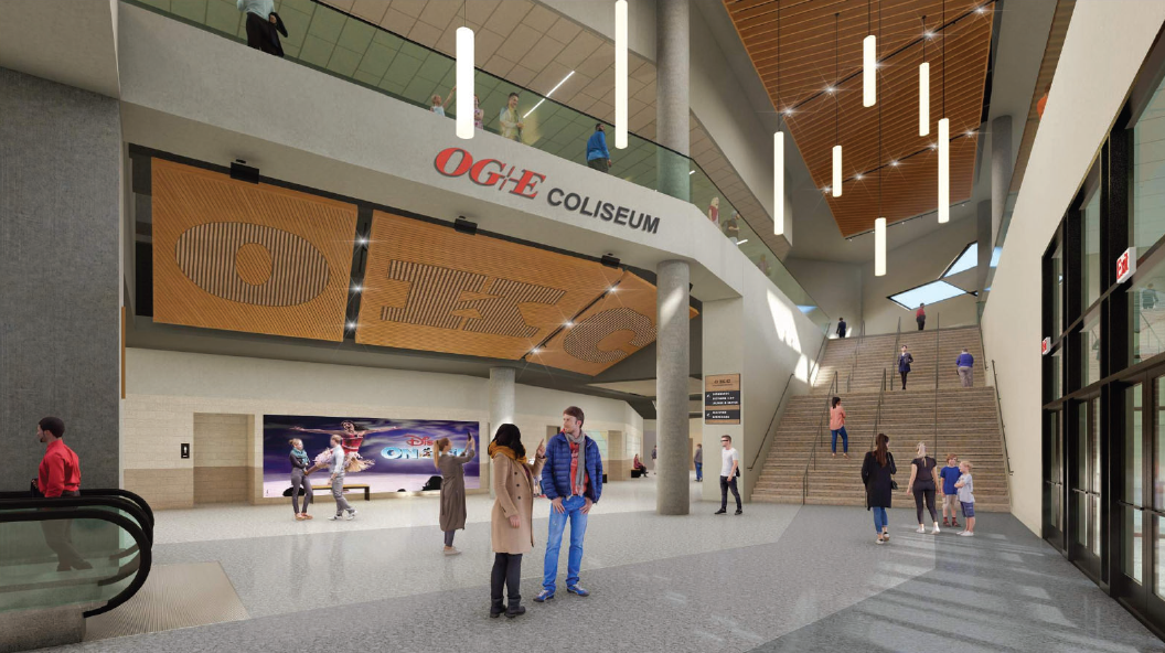 MAPS 4 funded OG amp E Coliseum now - Inside OGE Coliseum 