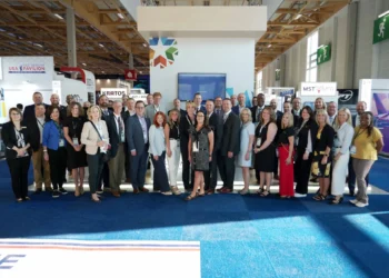 Oklahoma delegation at Paris Air Show. Photo from Oklahoma Commerce