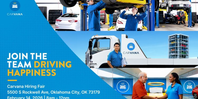 Carvana hosts Oklahoma City hiring event Saturday