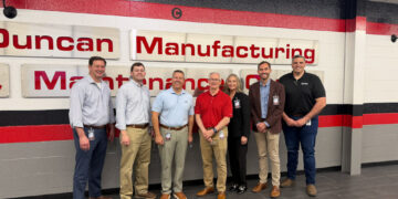 State Chamber leaders visit Halliburton manufacturing facility in Duncan