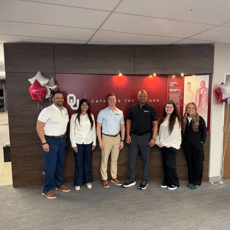Ready 3 and University of Oklahoma representatives at the Gene Rainbolt Graduate School of Business