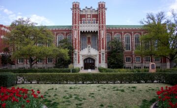 Bizzell Memorial Library on the University of Oklahoma campus in April 2013.