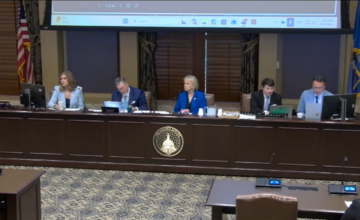 The Senate committee room during the Oct. 8 child care interim study.
